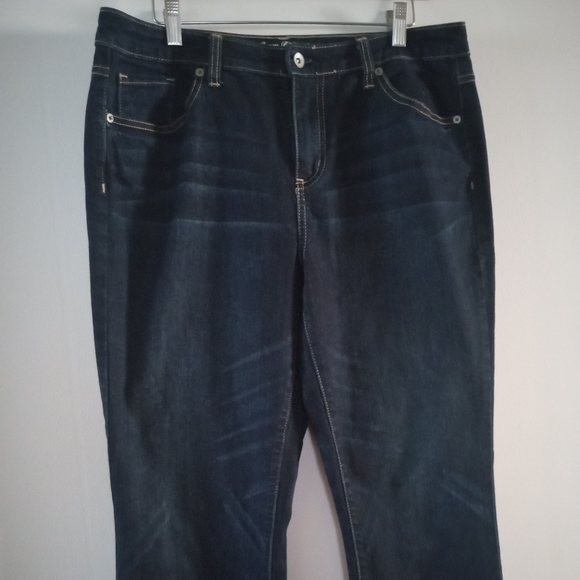 💙👖MERONA | Curvy Bootcut Jeans | Size 12 | Dark Blue Denim - Picture 4 of 7